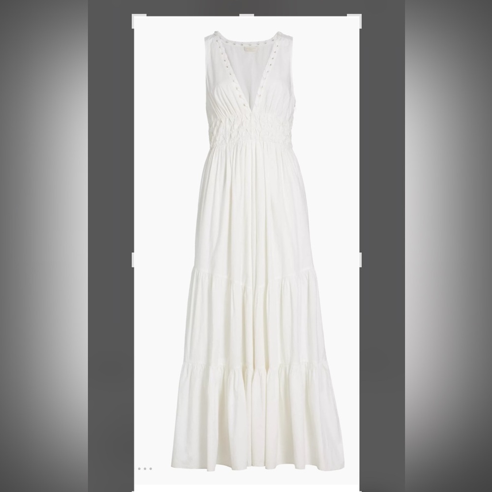 Ramy Brook white cotton maxi dress